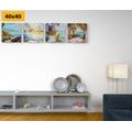 CANVAS PRINT SET SUNRISE BY THE SEA - SET OF PICTURES - PICTURES