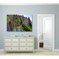 CANVAS PRINT NARROW TOURIST PATH - PICTURES OF NATURE AND LANDSCAPE - PICTURES