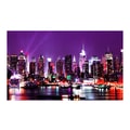 FOTOTAPETA FIALOVÉ SVĚTLA VE MĚSTĚ NEW YORK - RAINBOW CITY LIGHTS: NEW YORK - TAPETY MĚSTA - TAPETY