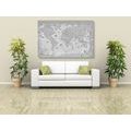 CANVAS PRINT MAP IN BLACK AND WHITE - PICTURES OF MAPS - PICTURES