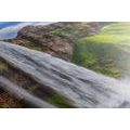 CANVAS PRINT WATERFALL SELJALANDSFOSS - PICTURES OF NATURE AND LANDSCAPE - PICTURES