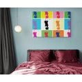 CANVAS PRINT POP ART WOMAN'S CHARM - POP ART PICTURES - PICTURES