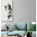 CANVAS PRINT FERN WITH A TOUCH OF MINIMALISM - PICTURES OF TREES AND LEAVES - PICTURES