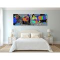 CANVAS PRINT ABSTRACT COMPOSITION - POP ART PICTURES - PICTURES