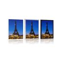 POSTER EIFFEL TOWER AT NIGHT - CITIES - POSTERS