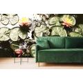 SELF ADHESIVE WALL MURAL LOTUS FLOWER IN THE GARDEN - SELF-ADHESIVE WALLPAPERS - WALLPAPERS