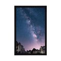 POSTER STARRY SKY ABOVE THE ROCKS - UNIVERSE AND STARS - POSTERS