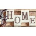 WANDBILD BUCHSTABEN HOME - BILDER MIT SPRÜCHEN UND ZITATEN - BILDER