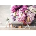 WALL MURAL LILACS IN A FLOWERPOT - WALLPAPERS FLOWERS - WALLPAPERS