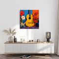 SLIKA GITARA S CVJETNOM KOMPOZICIJOM - GLAZBENE SLIKE - SLIKE