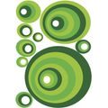 DECORATIVE WALL STICKERS GREEN CIRCLES - STICKERS{% if product.category.pathNames[0] != product.category.name %} - STICKERS{% endif %}