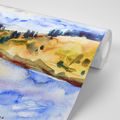 SELF ADHESIVE WALLPAPER WATERCOLOR VILLAGE - SELF-ADHESIVE WALLPAPERS - WALLPAPERS