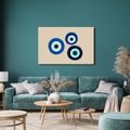 WANDBILD BLAUE SCHUTZAUGEN - WANDBILDER NACH MOTIV - BILDER