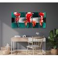 5-PIECE CANVAS PRINT ABSTRACT RED CALLA FLOWERS - ABSTRACT PICTURES{% if product.category.pathNames[0] != product.category.name %} - PICTURES{% endif %}