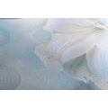 CANVAS PRINT WHITE LILY FLOWER ON AN ABSTRACT BACKGROUND - PICTURES FLOWERS - PICTURES