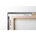 QUADRO MAPPAMONDO SU SFONDO IN LEGNO IN BIANCO E NERO - QUADRI MAPPE - QUADRI