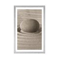 POSTER WITH MOUNT RELAXATION STONE - FENG SHUI - POSTERS