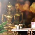 CARTA DA PARATI – BUDDHA CON SFONDO ASTRATTO - CARTA DA PARATI FENG SHUI - CARTA DA PARATI