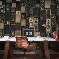 FOTOTAPETE RETRO-LAUTSPRECHER IM INDUSTRIESTIL - MUSIK FOTOTAPETEN - TAPETEN