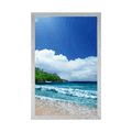 AFFICHE PLAGE SUR L'ÎLE DES SEYCHELLES - NATURE - AFFICHES