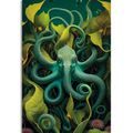 CANVAS PRINT SURREALISTIC OCTOPUS - PICTURES UNDERWATER WORLD - PICTURES