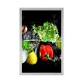 POSTER FRUITS AND VEGETABLES - WITH A KITCHEN MOTIF - POSTERS