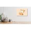 CANVAS PRINT CURIOUS FOX - CHILDRENS PICTURES - PICTURES