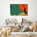 WANDBILD BASKETBALLSPRUNG UNTER DER SONNE - POP-ART-BILDER - BILDER