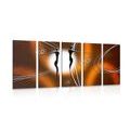 5-PIECE CANVAS PRINT ETHNO LOVE - ABSTRACT PICTURES{% if product.category.pathNames[0] != product.category.name %} - PICTURES{% endif %}