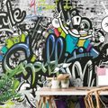 SELF ADHESIVE WALLPAPER STYLISH GRAFFITI WALL - SELF-ADHESIVE WALLPAPERS - WALLPAPERS