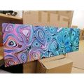 CANVAS PRINT CREATIVE TURQUOISE ART - ABSTRACT PICTURES{% if product.category.pathNames[0] != product.category.name %} - PICTURES{% endif %}