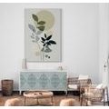 CANVAS PRINT PLANTS IN BOHO DESIGN - PICTURES OF TREES AND LEAVES - PICTURES