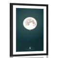 POSTER MIT PASSEPARTOUT BEZAUBERNDER MOND - MOTIVE AUS UNSERER WERKSTATT - POSTER