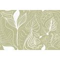 SELF ADHESIVE WALLPAPER MAGICAL LEAVES IN GREEN DESIGN - SELF-ADHESIVE WALLPAPERS - WALLPAPERS