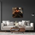 OBRAZ HOŘÍCÍ HALLOWEENSKÝ STRAŠÁK V POLI - HALLOWEENSKÉ A HOROROVÉ OBRAZY - OBRAZY