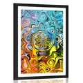 POSTER WITH MOUNT CREATIVE COLORED ART - ABSTRACT AND PATTERNED - POSTERS