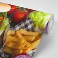 SAMOLEPÍCÍ FOTOTAPETA AMERICKÝ HAMBURGER - SAMOLEPÍCÍ TAPETY - TAPETY