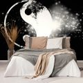 SELF ADHESIVE WALLPAPER BLACK AND WHITE YIN AND YANG SYMBOL - SELF-ADHESIVE WALLPAPERS - WALLPAPERS