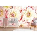 WALL MURAL PASTEL DAHLIA FLOWERS - WALLPAPERS FLOWERS - WALLPAPERS