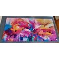 5-PIECE CANVAS PRINT ABSTRACT COLORFUL FLOWERS - ABSTRACT PICTURES - PICTURES