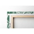 CANVAS PRINT MANDALA OF HARMONY ON A GREEN BACKGROUND - PICTURES FENG SHUI - PICTURES