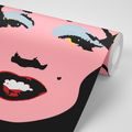 TAPET AUTOADEZIV POP ART MARILYN MONROE PE FUNDALUL NEGRU - TAPETE AUTOADEZIVE - TAPETURI