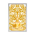 POSTER BUDDHA WITH THE TREE OF LIFE - FENG SHUI - POSTERS