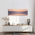 TABLEAU SUR TOILE – AUBE PAISIBLE SUR L’EAU - TABLEAUX DU LAC - TABLEAUX