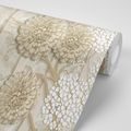 WALLPAPER ABSTRACT FLOWERS ON MARBLE - WALLPAPERS - 🔥 TOTAL SALE 🔥