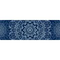 CANVAS PRINT BLUE MANDALA WITH AN ABSTRACT PATTERN - PICTURES FENG SHUI - PICTURES