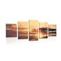 5-PIECE CANVAS PRINT ENCHANTING CLOUDS - PICTURES OF NATURE AND LANDSCAPE - PICTURES