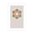 POSTER – MANDALA COLORATO CON PASSEPARTOUT - MOTIVI DALLA NOSTRA OFFICINA - POSTER