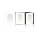PLAGÁT MINIMALISTICKÁ DÚHA MID-CENTURY - MOTÍVY Z NAŠEJ DIELNE - PLAGÁTY