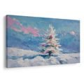 OBRAZ VÁNOČNÍ STROMEK V ZASNĚŽENÉ KRAJINĚ - VÁNOČNÍ A ZIMNÍ OBRAZY - OBRAZY